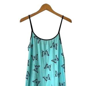 Light Blue Butterfly Spaghetti Strap Dress